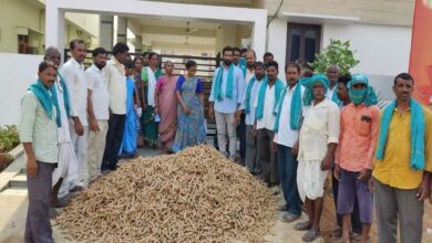Turmeric farmers dump produce in front of BJP MP D Arvind's house