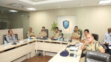 Hyderabad: Commissioner CV Anand holds video conference with police officials