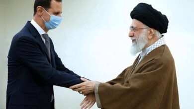 Syria President Assad on a rare visit to Iran