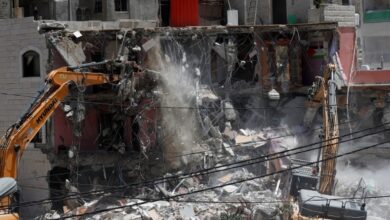 Israeli forces demolish Palestinian building leaving 40 homeless