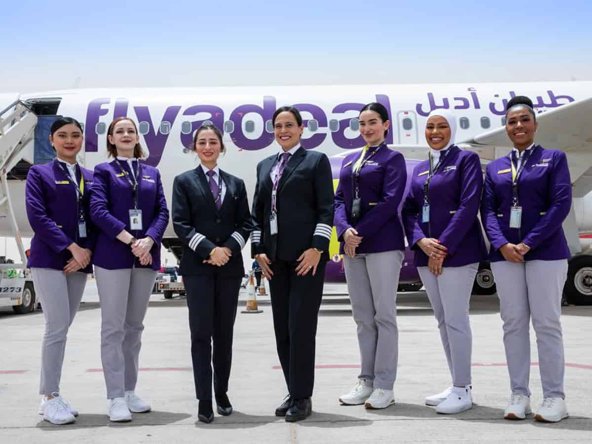 In a first for Saudi Arabia, airline operates flight with all-female crew