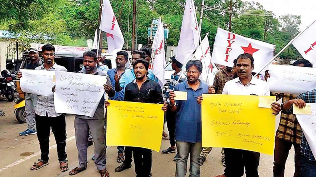 DMK protests against 'Hindi imposition' in JIPMER, Tamilisai asserts Tamil given priority