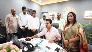 Telangana Minister Kalvakuntla Taraka Rama Rao on Friday reviewed various development projects undertaken by Greater Hyderabad Municipal