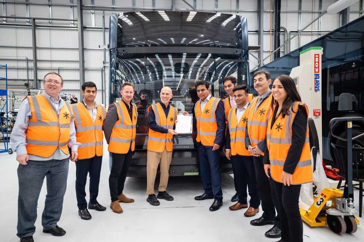 London: KTR invites Arrival UK to build EV buses in Telangana