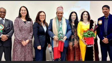 Urdu Hindi cultural association of New Zealand community leader awarded at ghazal event