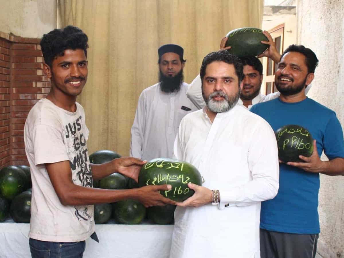 'Tarbooz politics' in Pakistan: Politician distributes watermelons with his name carved on them