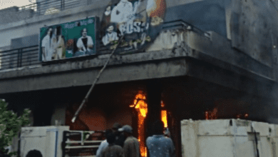 houses of a minister and MLA were set afire