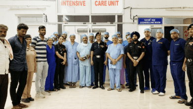 The team after successfully performing the organ retrieval surgery at Military Hospital Secunderabad