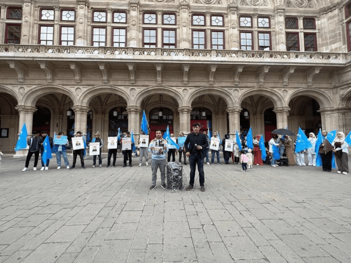 Uyghur community holds protest in Vienna against Chinese atrocities