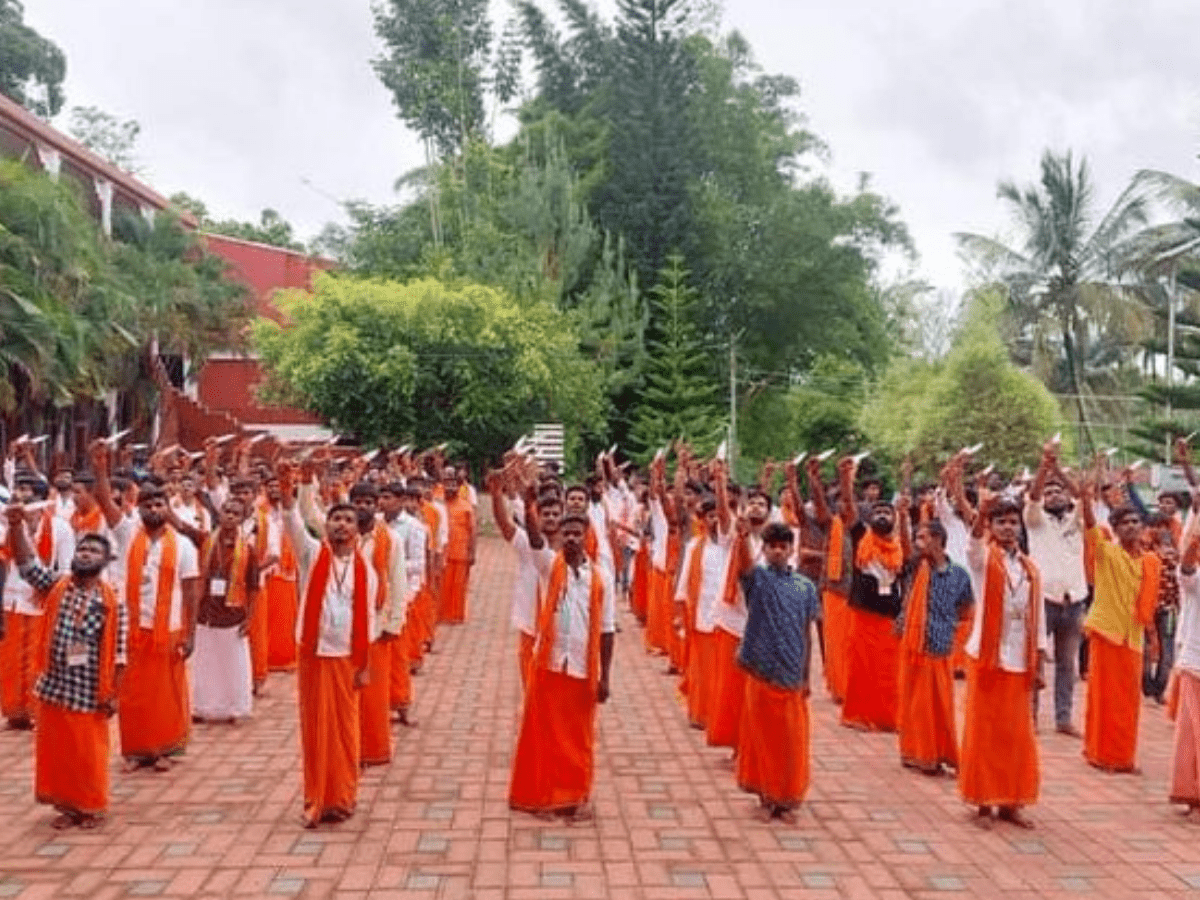 Bajrang Dal activists training- twitter