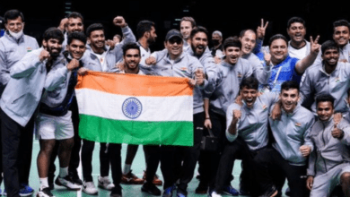 Indian men's badminton team- Twitter