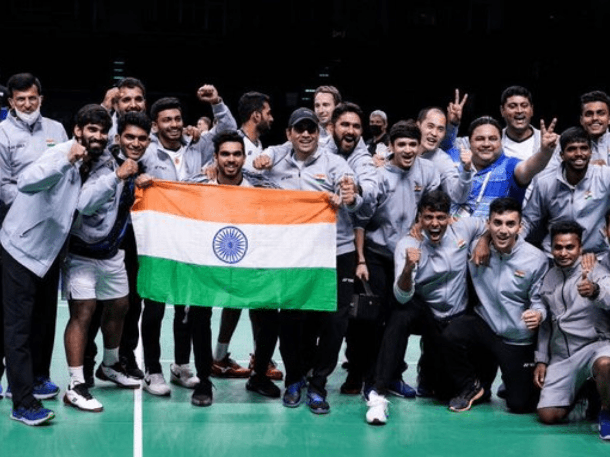 Indian men's badminton team- Twitter