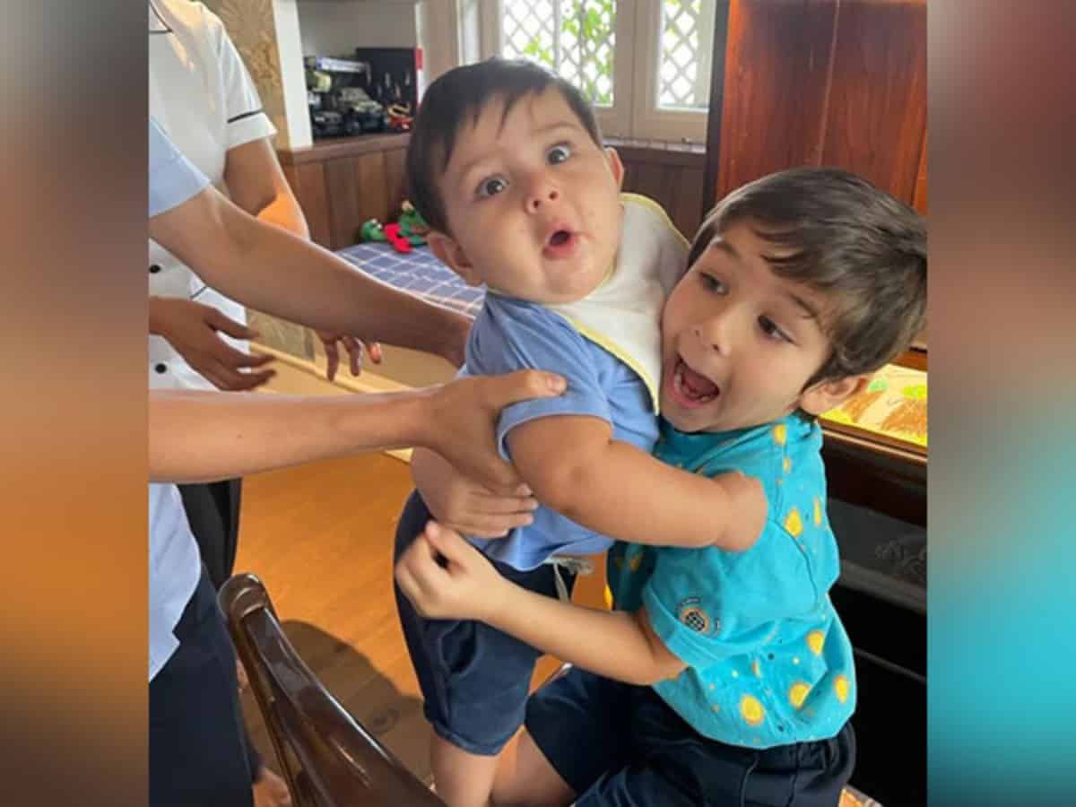 Kareena, Saif Ali Khan's sons are tiny bundles of cuteness