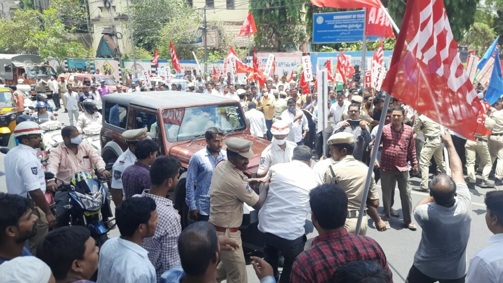 JACs' protest at Khairtabad