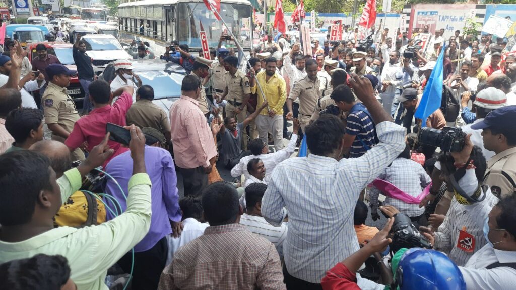 JACs' protest at Khairtabad