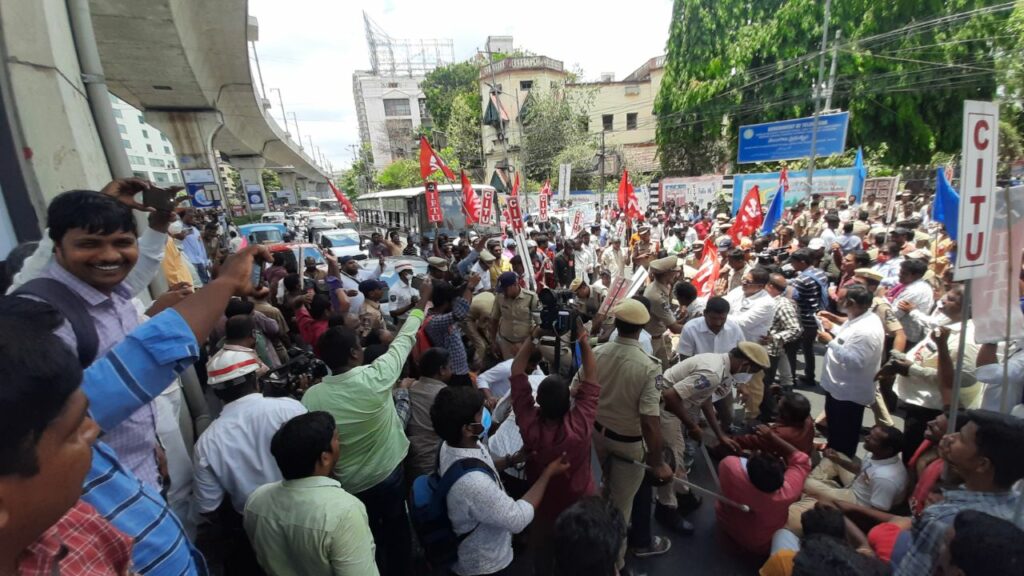 JACs' protest at Khairtabad