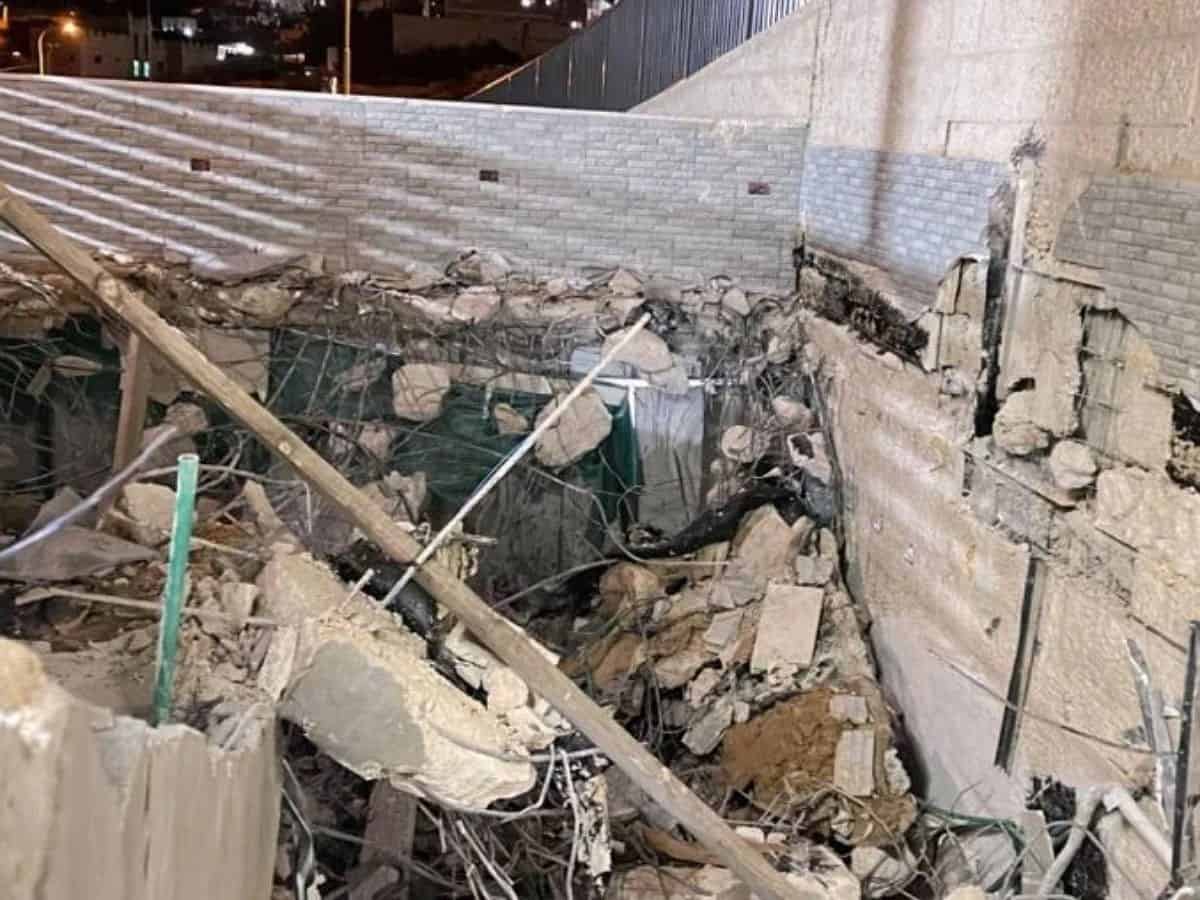 Israeli forced Palestinian to demolish his home