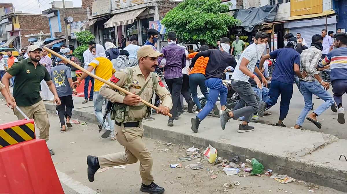 Anti-Agnipath protest in Kathua