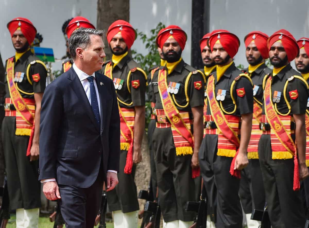 Australian Deputy Prime Minister and Defence Minister Richard Marles in Delhi
