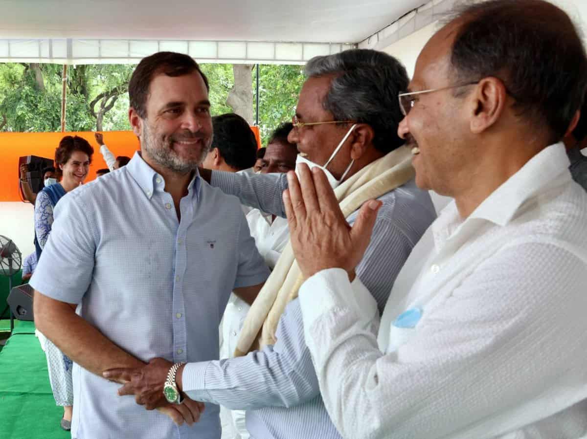 Congress President Rahul Gandhi at AICC