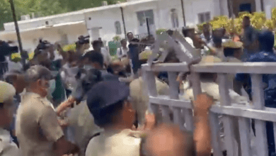 Congress says Delhi Police personnel forcibly entered its HQ & beat up workers, demands FIR