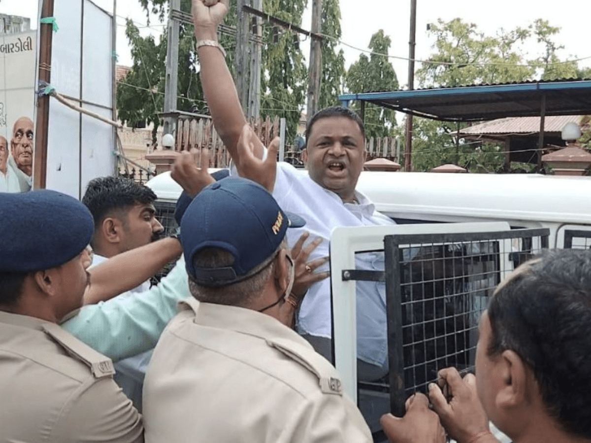 Gujarat: Protestors demand renaming of Narendra Modi stadium, detained