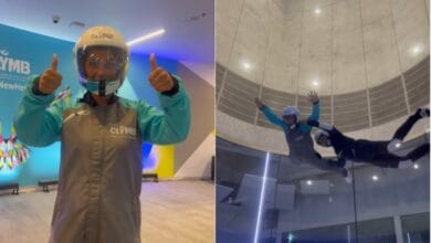 Hina Khan goes skydiving in Abu Dhabi, here's how much it costs in Hyderabad