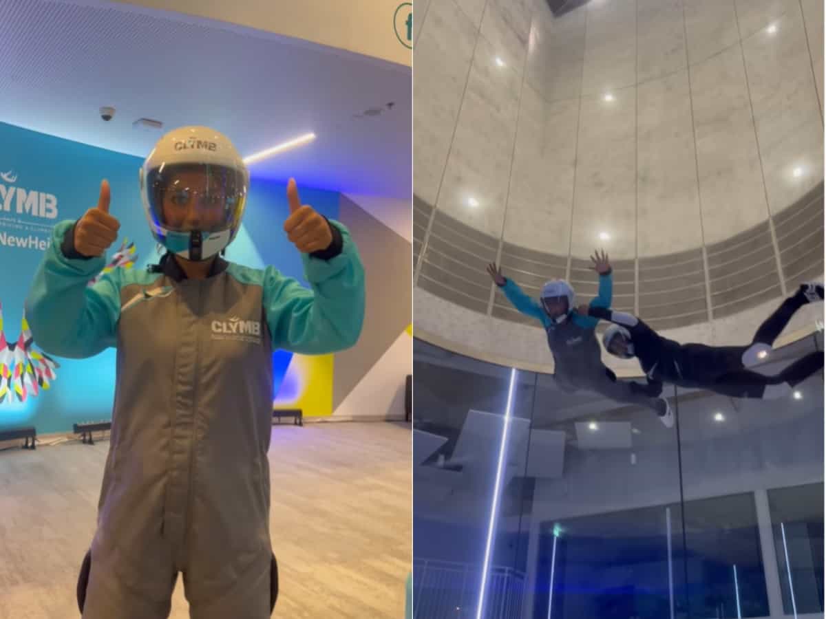 Hina Khan goes skydiving in Abu Dhabi, here's how much it costs in Hyderabad
