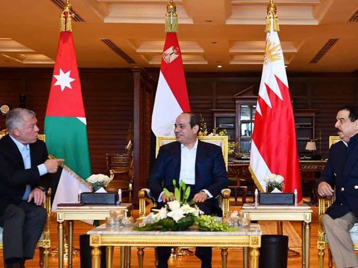 Egypt, Bahrain, Jordan leaders discuss regional, int'l issues