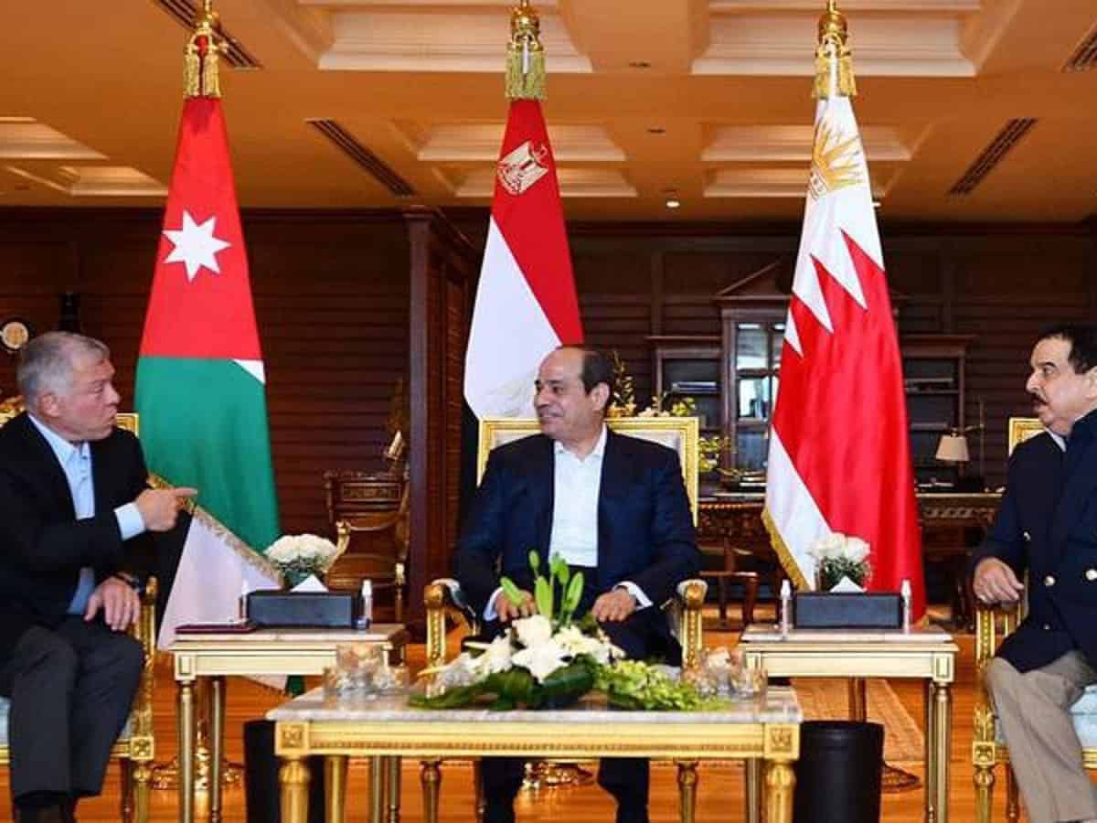 Egypt, Bahrain, Jordan leaders discuss regional, int'l issues