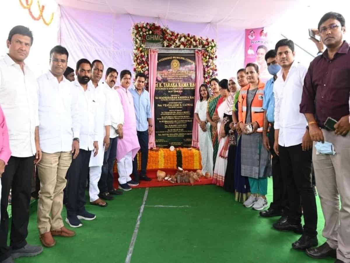 Hyderabad: KT Rama Rao inaugurates the Khaithlapur Flyover