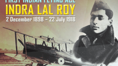 Ace Indian fighter pilot, Lt. Indra Lal Roy