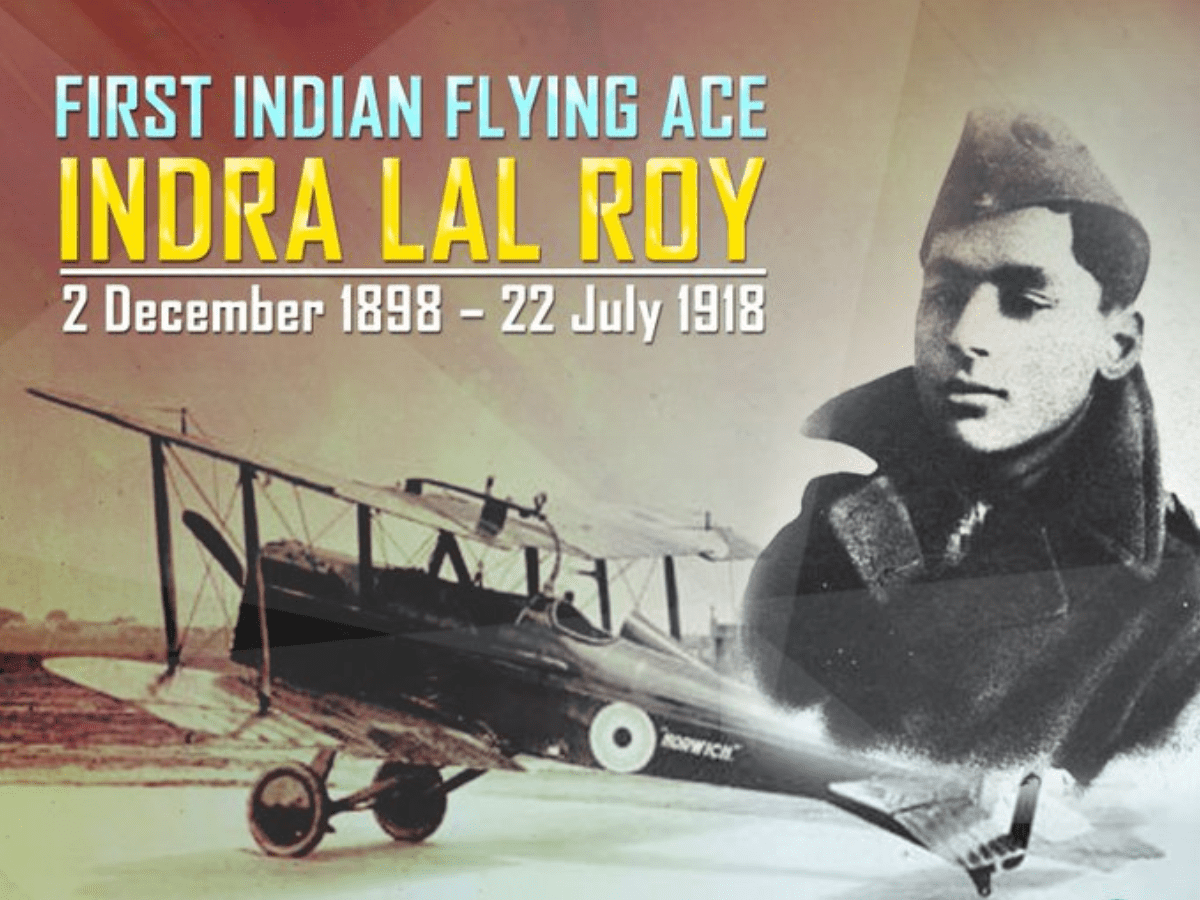 Ace Indian fighter pilot, Lt. Indra Lal Roy