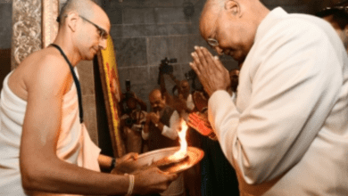 Prez inaugurates ISKCON Sri Rajadhiraja Govinda temple in B'luru