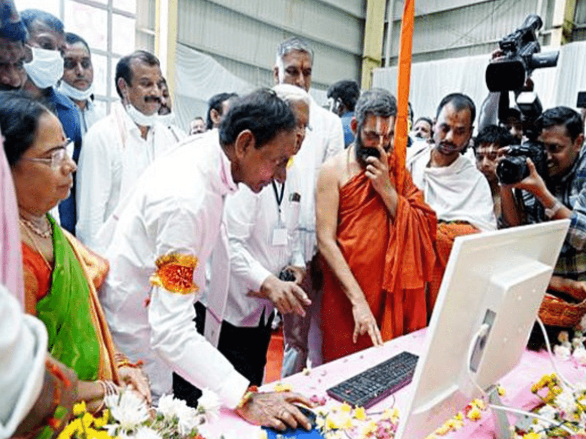 Chief minister of Telangana K. Chandrashekar Rao