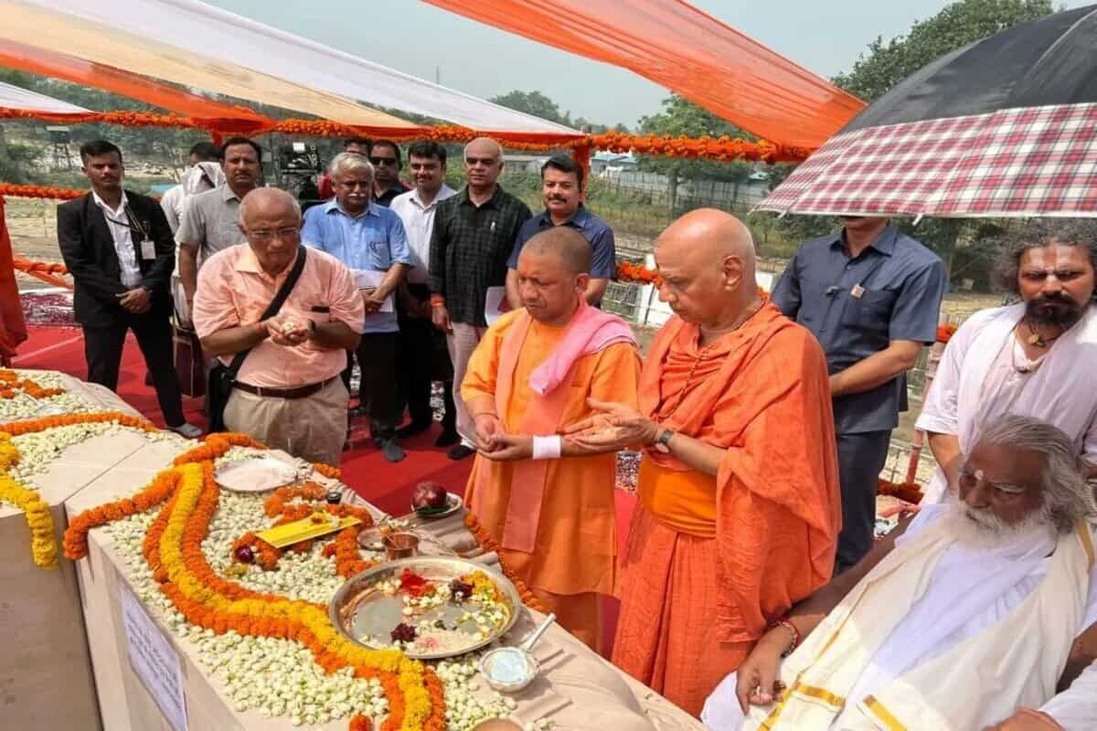 'Victory against invaders': Yogi launches next phase of Ram temple construction