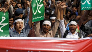 Blasphemy issue fuels protests in PoK