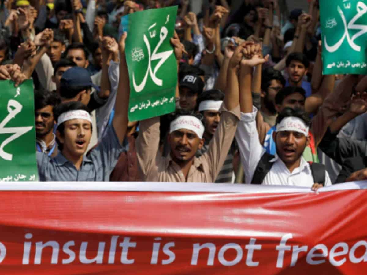 Blasphemy issue fuels protests in PoK