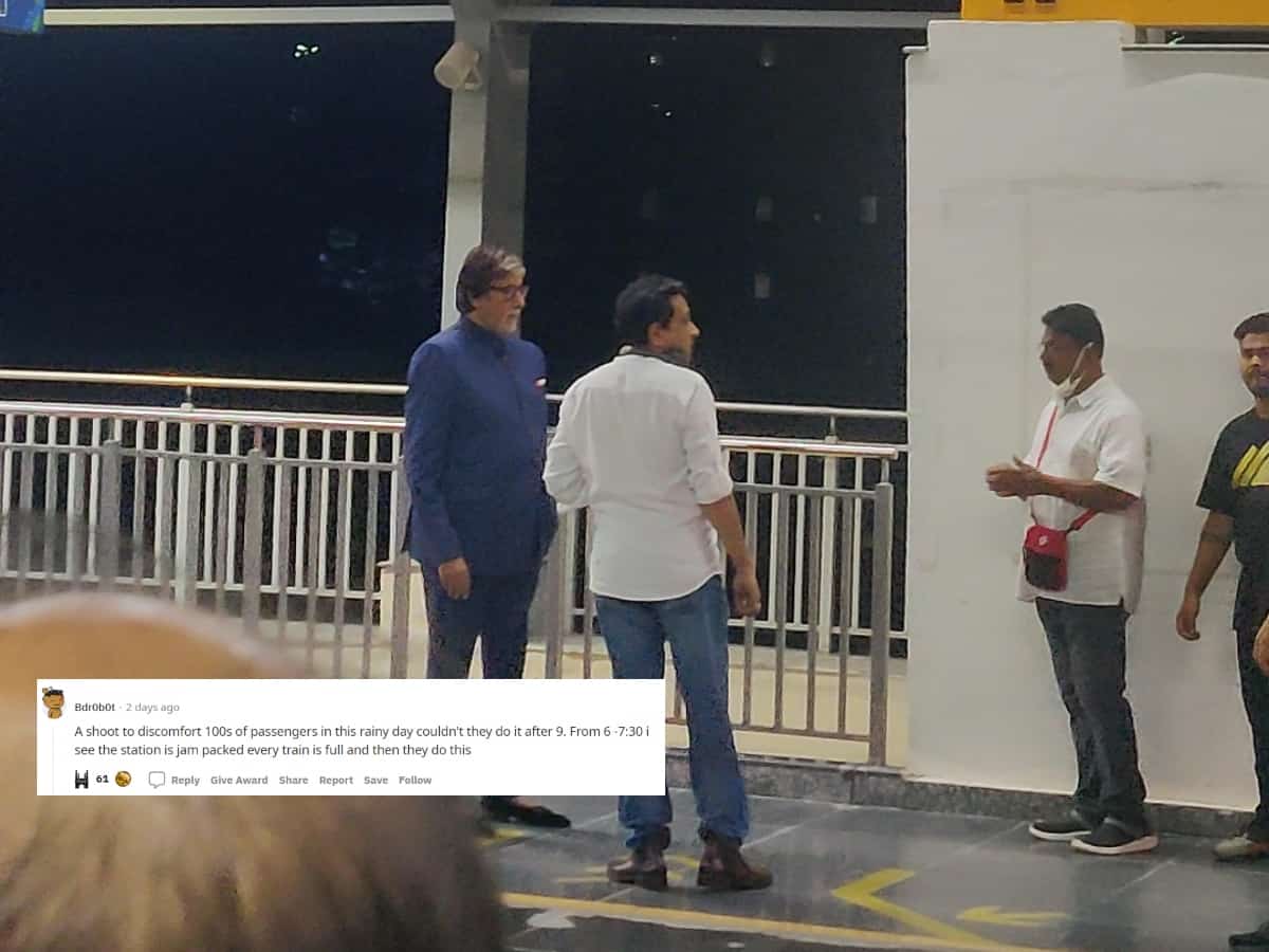 Amitabh Bachchan's shoot at Raidurg metro station irks Hyderabadis, know why