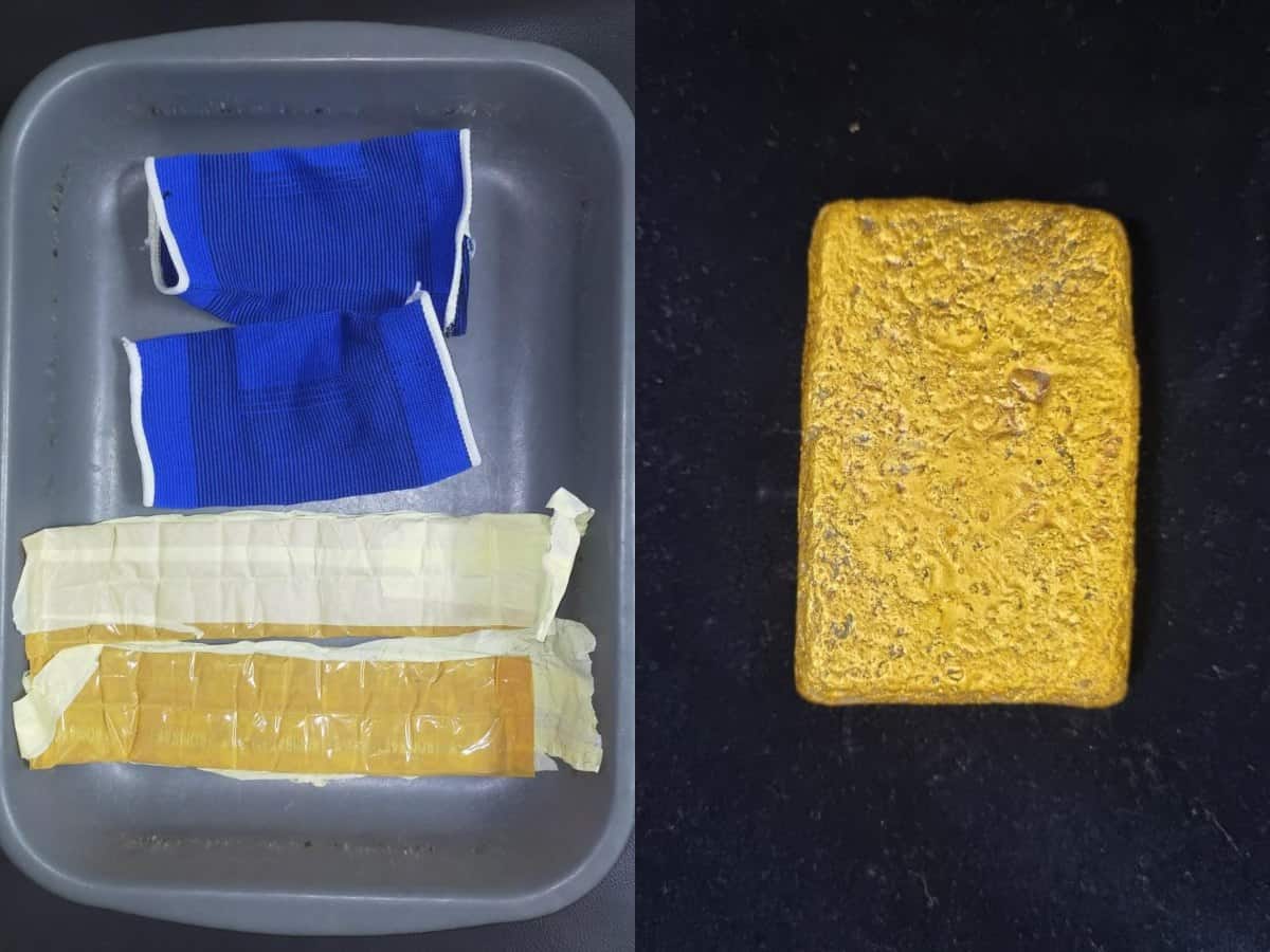 Gold worth Rs 53.77 lakh seized at Hyderabad airport