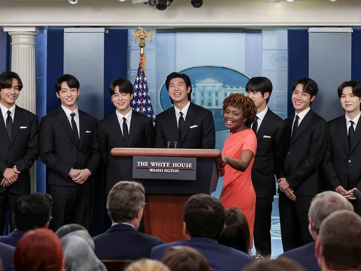 BTS visits White House, says 'devastated' by anti-Asian hate crimes