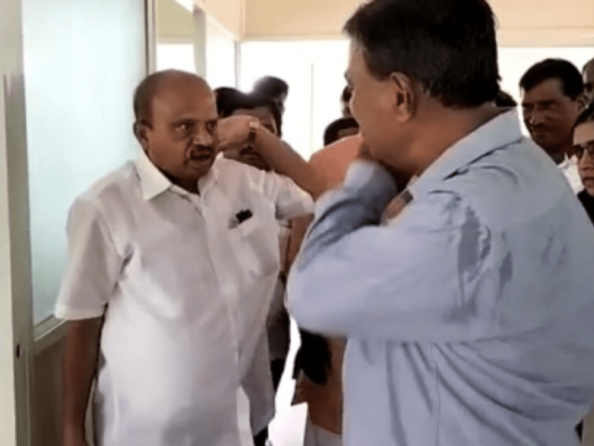 JD(S) MLA in Karnataka slapped a college principal