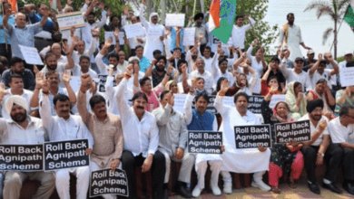 Cong holds protests against Agnipath scheme in Rajasthan