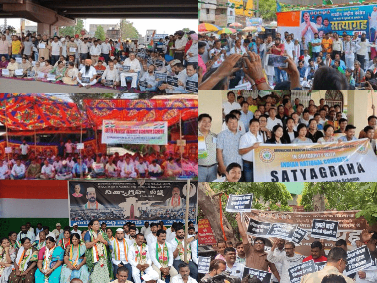 Congress stages nationwide Satyagraha against Agnipath