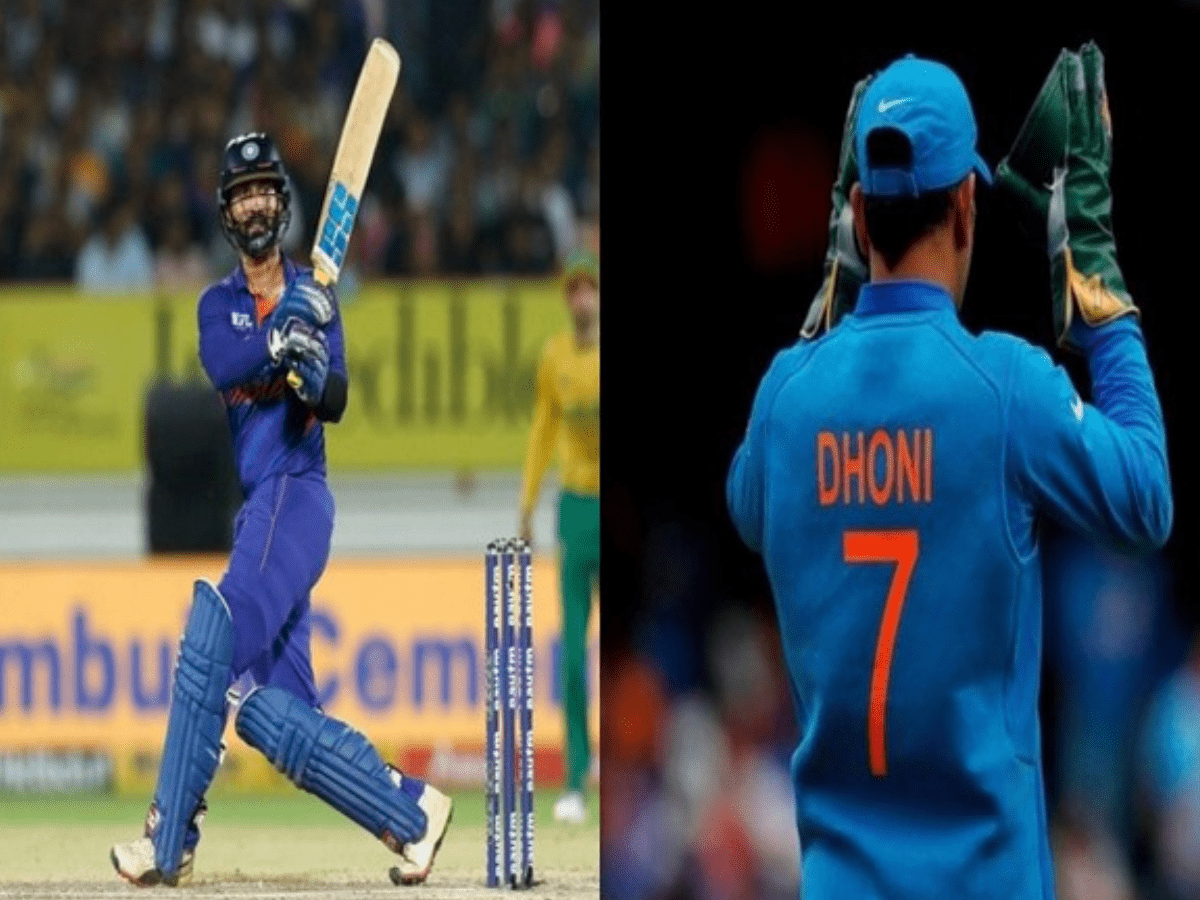 Dinesh Karthik surpasses MS Dhoni to become oldest Indian to smash T20I half-century