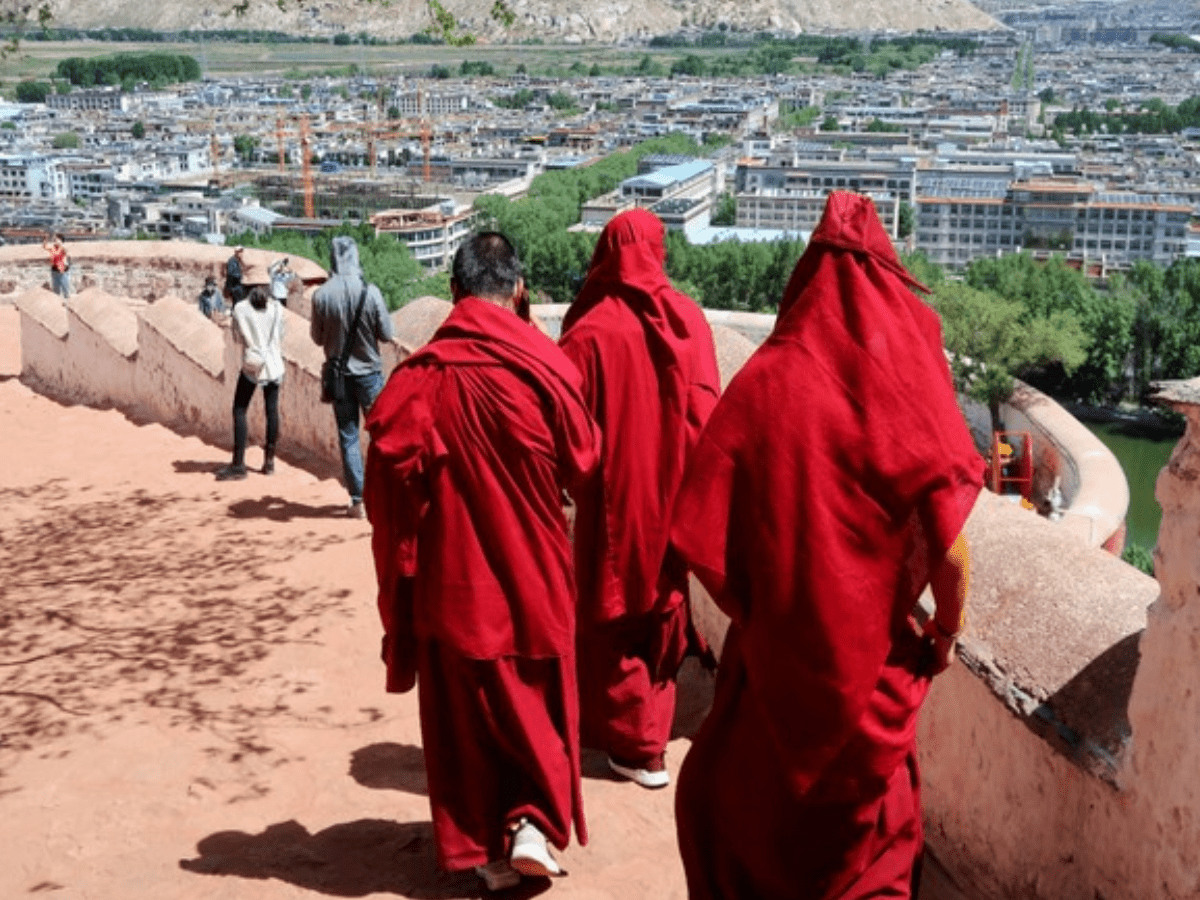 Unidentified Tibetan monk self-immolates in protest against religious crackdown by China
