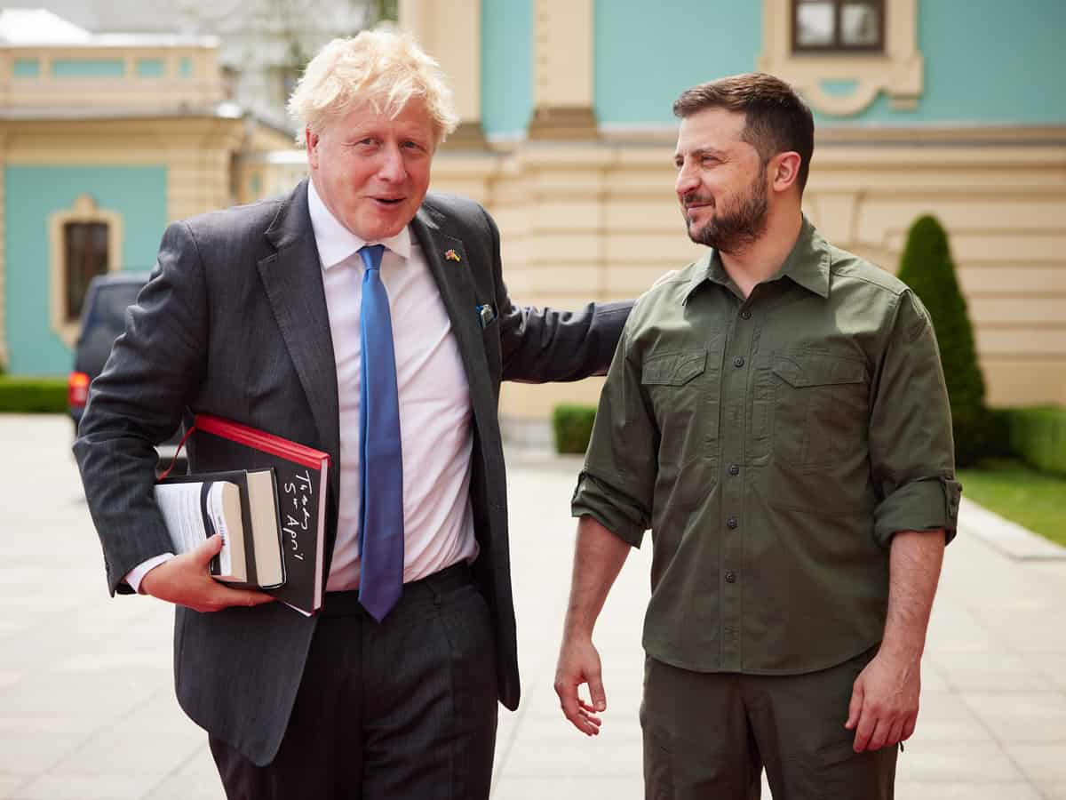 Boris Johnson makes surprise visit to Ukraine, offers more military training