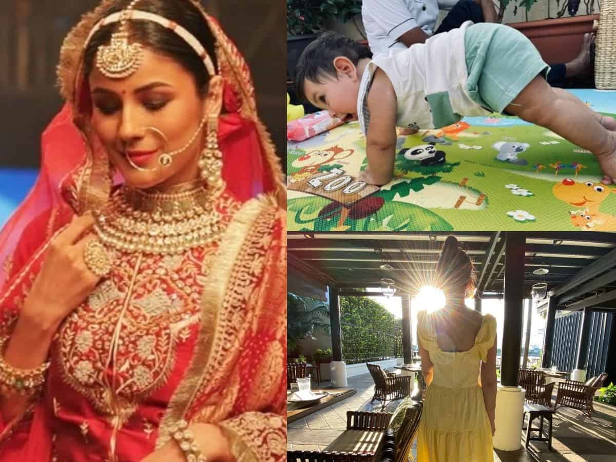 Trending pics: Shehnaaz Gill turns bride, Naga Chaitanya's girlfriend and more