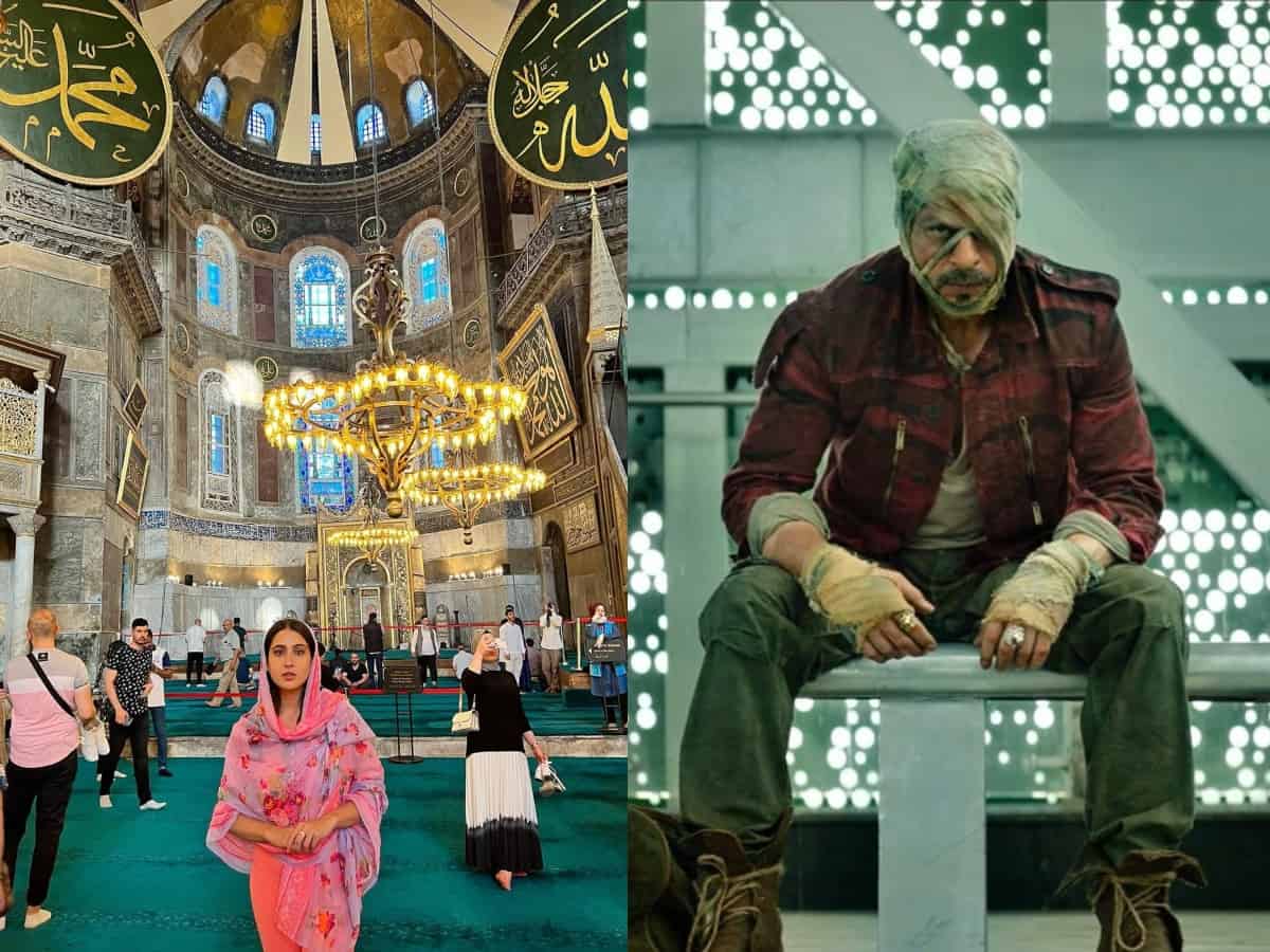 Trending pics: Sara Ali Khan visits Hagia Sophia mosque, Hrithik-Sussanne reunite & more