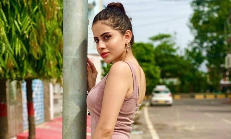 Urfi Javed hits back at trolls, wears a dress made of stones